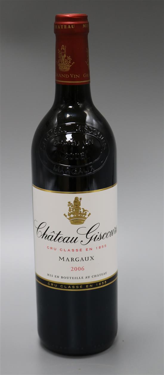 Six bottles of Chateau Giscours - Margaux OWC, 2006